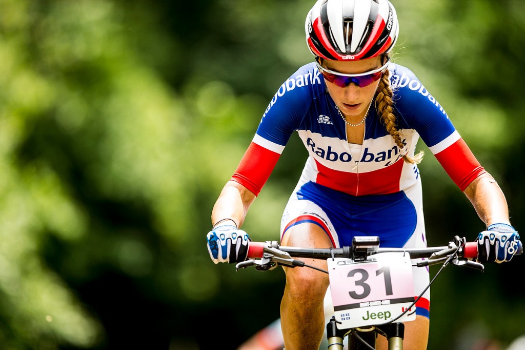 , during the 25th UCI MTB World Cup at Mt Sainte-Anne, Quebec, Canada.