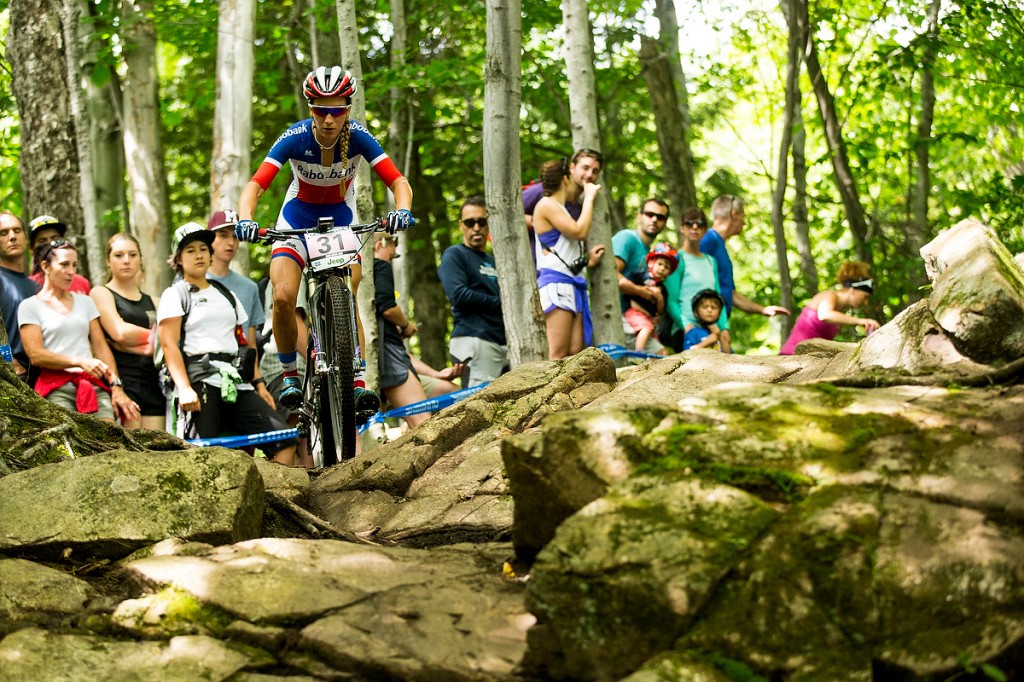 , during the 25th UCI MTB World Cup at Mt Sainte-Anne, Quebec, Canada.